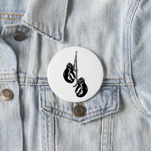 Boxing Gloves 3 Inch Round Button
