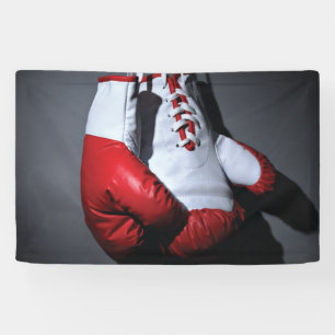 Boxing gloves banner