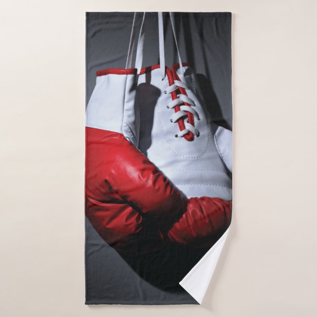 Boxing gloves  bath towel (Bath Towel)