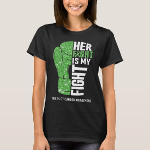 Boxing Gloves Bile Duct Cancer Warrior T-Shirt