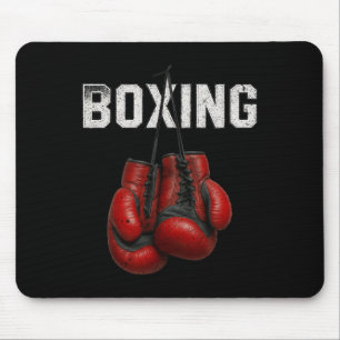 Boxing Gloves Boxer Martial Art Sport Kickboxer Wo Mouse Pad