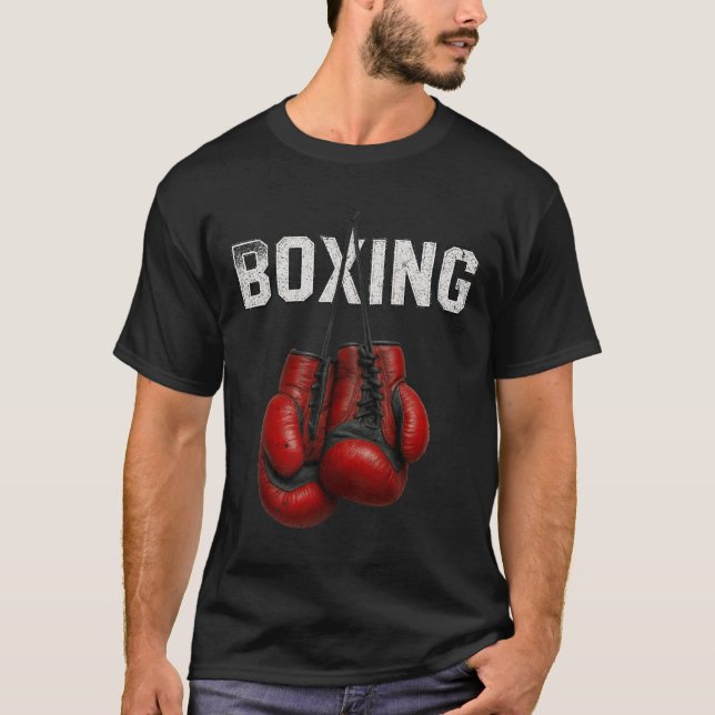 Boxing Gloves Boxer Martial Art Sport Kickboxer Wo T-Shirt (Front)