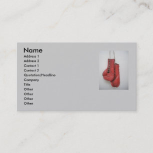 Boxing Gloves Business Card