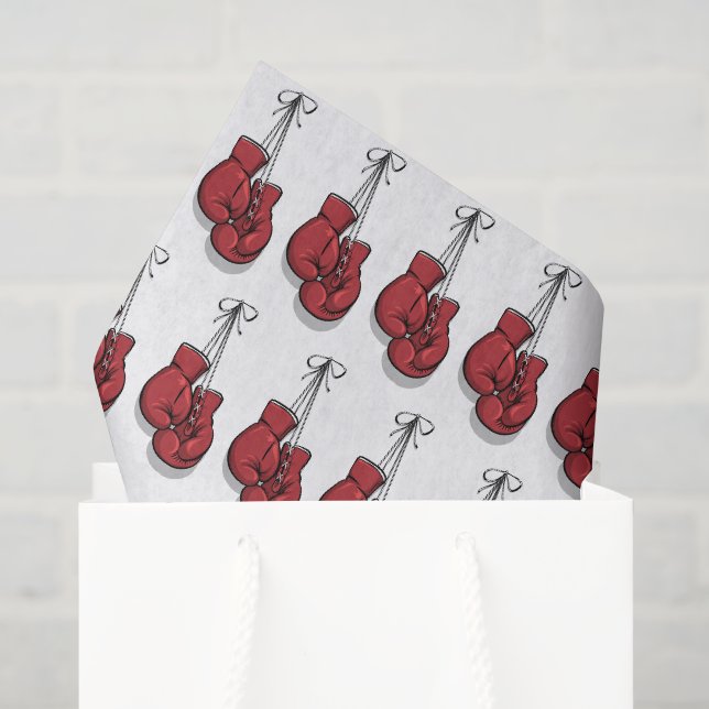 Boxing Gloves Decoupage Paper, Fight Night Tissue Paper (Gift Bag)