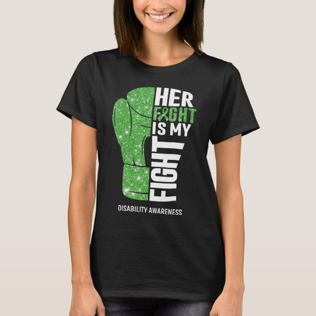Boxing Gloves Disability Warrior T-Shirt (Front)
