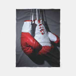 Boxing gloves fleece blanket