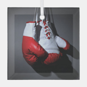 Boxing gloves  glass ornament