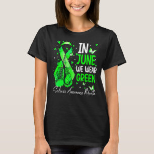 Boxing Gloves In June We Wear Green Scoliosis Awar T-Shirt
