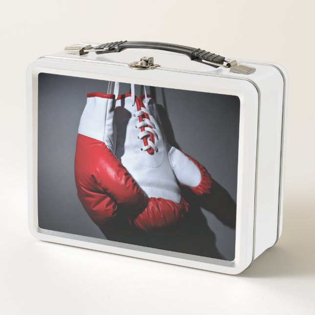 Boxing gloves  metal lunch box (Front)