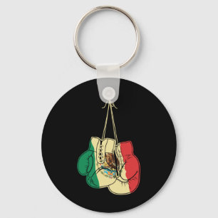 Boxing Gloves Mexican Flag Mexico Boxer Coach Gift Keychain