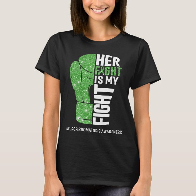Boxing Gloves Neurofibromatosis Warrior T-Shirt (Front)