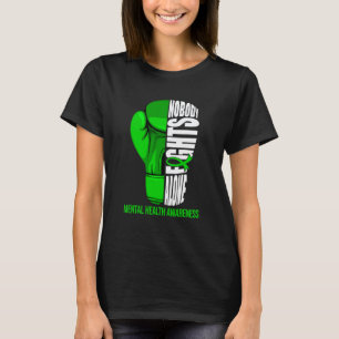 Boxing Gloves Nobody Fights Alone Mental Health Aw T-Shirt