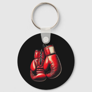 Boxing Gloves Red Boxing Sport Boxer Kickboxing Keychain