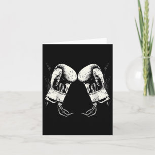 Boxing Gloves Silhouette  Card