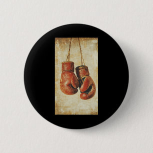Boxing Gloves Sport Boxer Prompt Vintage Mma 1 2 Inch Round Button