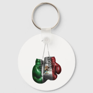 Boxing Gloves T-Shirt - Mexico Vintage flag Keychain