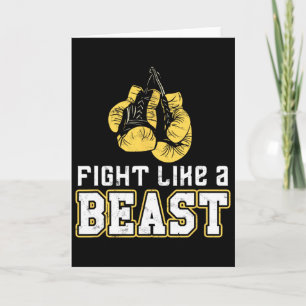Boxing Gloves Thai Boxing Muay Thai Kickboxing Fig Card