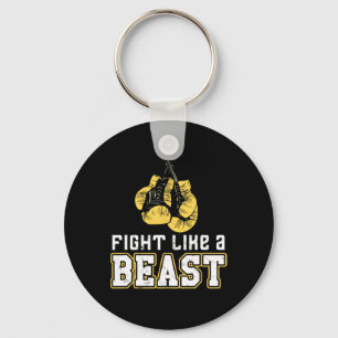 Boxing Gloves Thai Boxing Muay Thai Kickboxing Fig Keychain