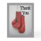 Boxing Gloves Thank You card