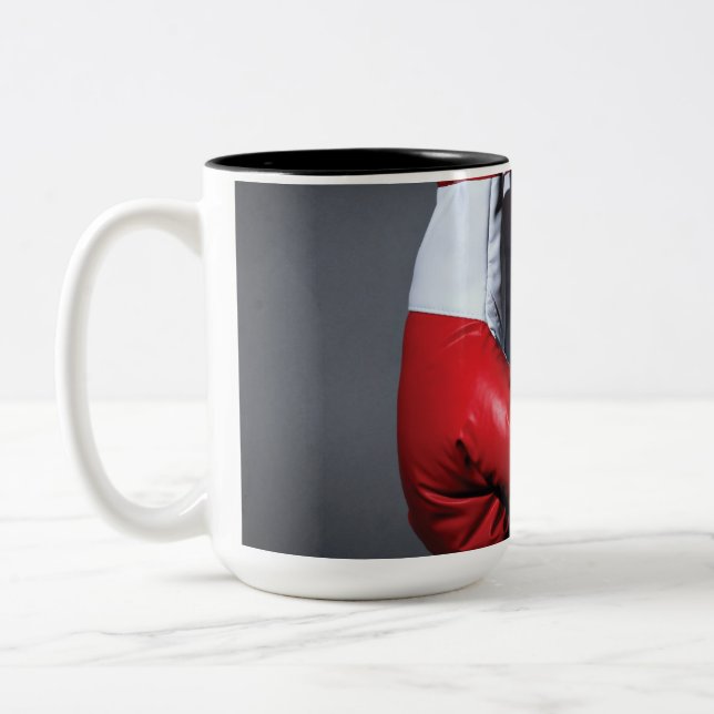 Boxing gloves Two-Tone coffee mug (Left)