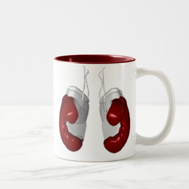 Boxing Gloves Two-Tone Coffee Mug (Right)