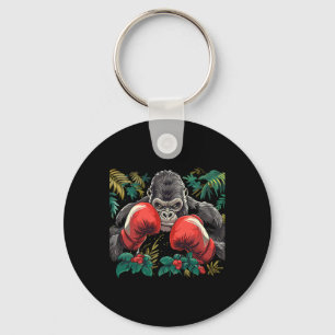 Boxing Gorilla With Boxing Gloves Kickboxing Funny Keychain