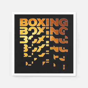 Boxing Graphic Art - Boxer Napkin
