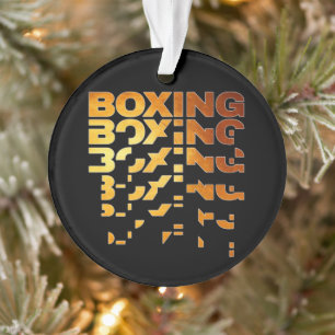 Boxing Graphic Art - Boxer Ornament