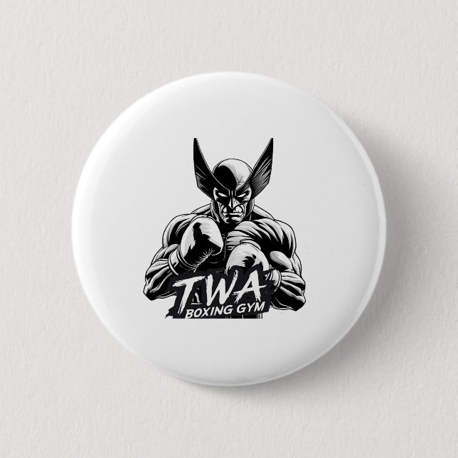 Boxing Gym 1  2 Inch Round Button (Front)