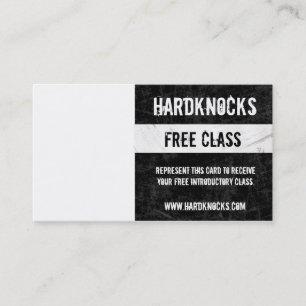 Boxing Gym Business Card VIP pass