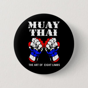 Boxing Hand Kickboxing The Art Of 8 Limbs Muay Tha 2 Inch Round Button