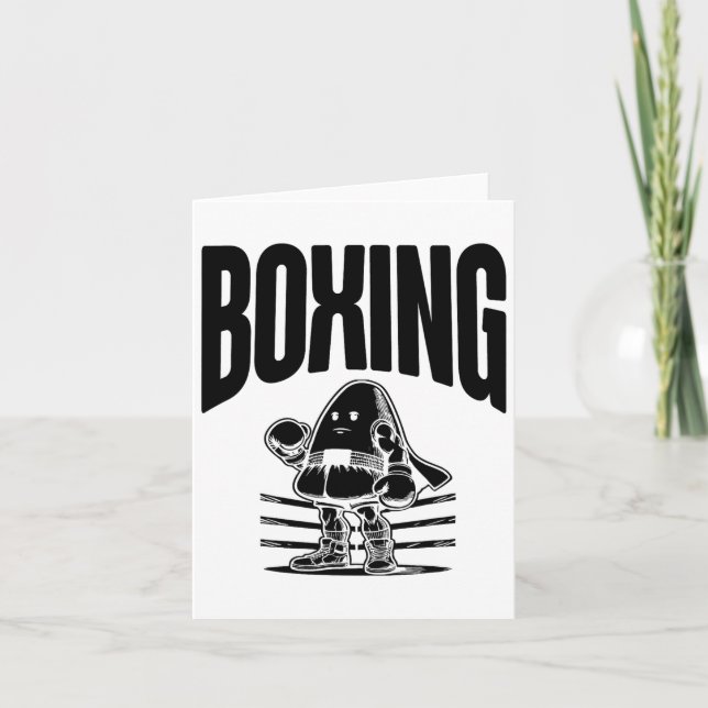 Boxing Happy Halloween Eve  Card (Front)