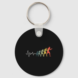 Boxing Heartbeat Boxer Fight Love Keychain