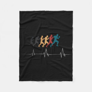 Boxing Heartbeat Kickboxing Boxing Lover Boxer Ret Fleece Blanket