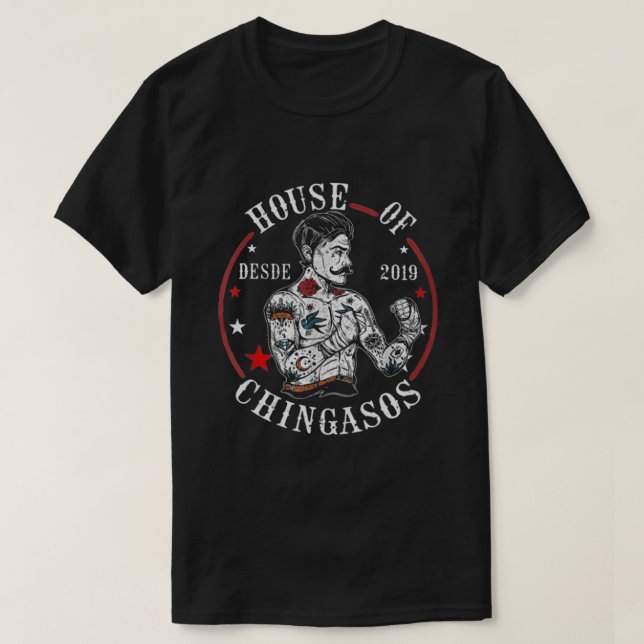 Boxing House Of Desde Chingasos T-Shirt (Design Front)
