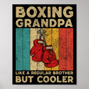 Boxing Husband Vintage Boxing Boxer Poster
