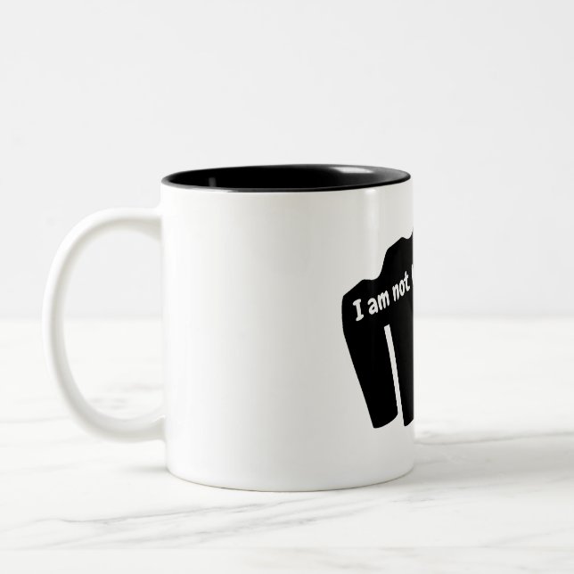 Boxing, I am not here to talk Two-Tone Coffee Mug (Left)
