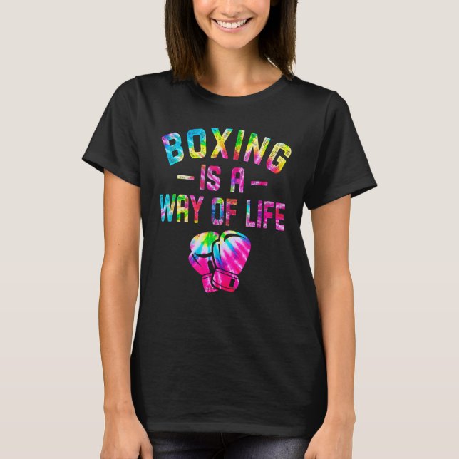 Boxing Is A Way Of Life  Kickboxing Kickboxer Gym  T-Shirt (Front)