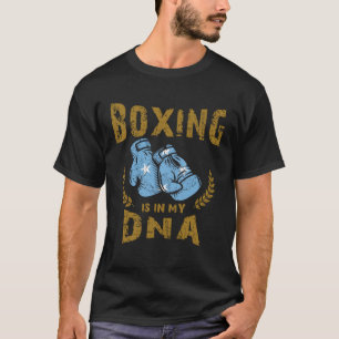 Boxing is in my D N A Micronesia Flag Boxing Glove T-Shirt