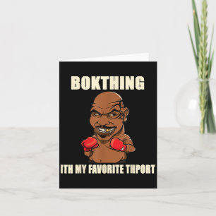 Boxing Is My Favourite Sport_ Funny Quote Graphic  Card