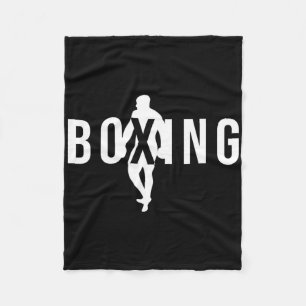 Boxing Is My Therapy One Coolest Funny Boxing Meme Fleece Blanket