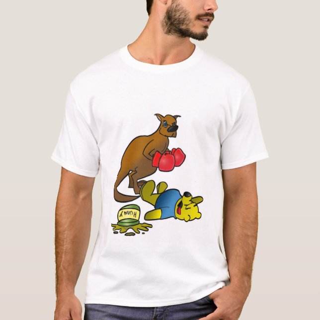 Boxing Kangaroo (Clean) T-Shirt (Front)