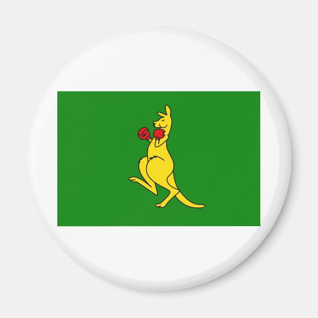 Boxing kangaroo collector item"s magnet (Front)