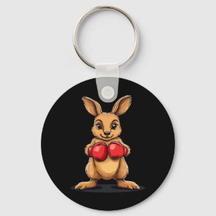 Boxing Kangaroo For A Knockout Laugh Keychain