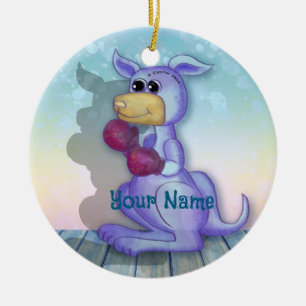 Boxing Kangaroo ornament 