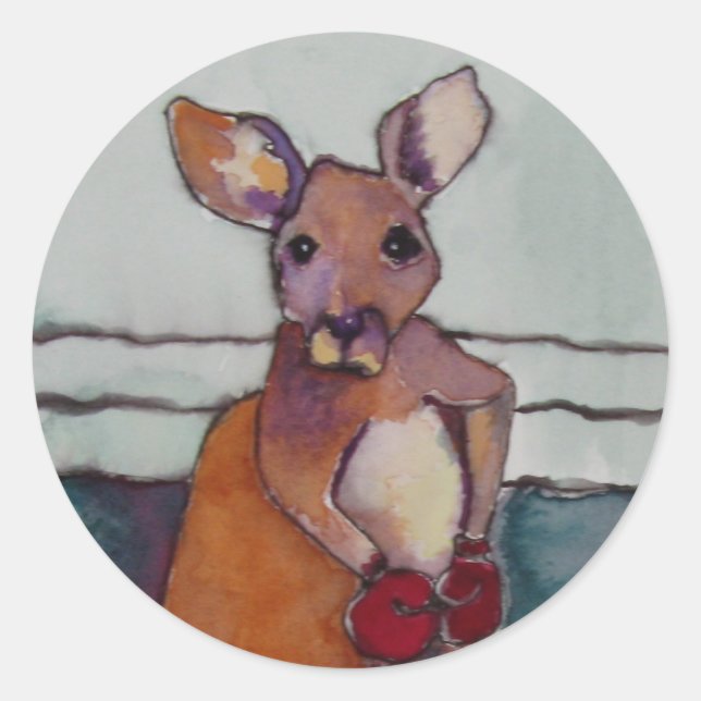 BOXING KANGAROO - STICKERS (Front)