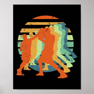 Boxing, Kickboxing, Muay Thai, Men Boys Comt Sport Poster