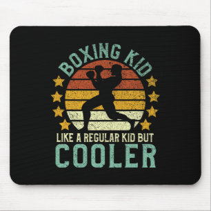 Boxing Kid Funny Youth Boxer Gift Mouse Pad