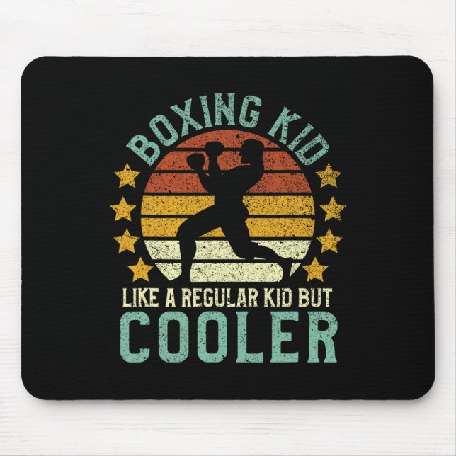 Boxing Kid Funny Youth Boxer Gift  Mouse Pad (Front)