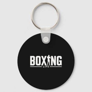 Boxing Life Boxing Dad Boxing Lover Boxer Gift Box Keychain